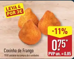 ALDI Coxinha de Frango promoção