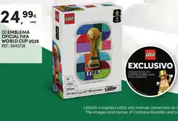 Continente LEGO Emblema oficial FIFA WORLD CUP 2026 promoção