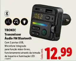 Lidl TRONIC Transmissor Áudio FM Bluetooth promoção