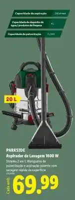 Parkside Aspirador de Lavagem 1600 W