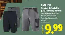 Lidl PARKSIDE Calções de Trabalho para Senhora/Homem promoção