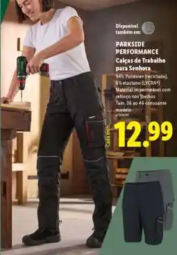 Lidl PARKSIDE PERFORMANCE Calças de Trabalho para Senhora promoção