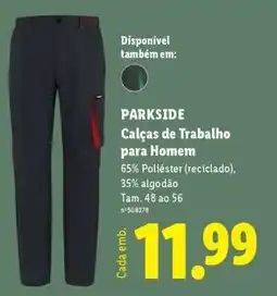 Lidl PARKSIDE Calças de Trabalho para Homem promoção