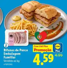 Lidl Bifanas de Porco Embalagem Familiar promoção