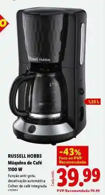 Lidl RUSSELL HOBBS Máquina de Café 1100 W promoção