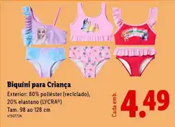 Lidl Biquíni para Criança promoção