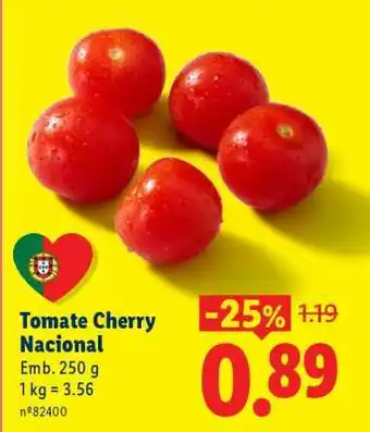 Lidl Tomate Cherry Nacional promoção