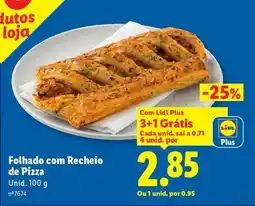 Lidl Folhado com Recheio de Pizza promoção