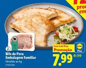 Lidl Bife de Peru Embalagem Familiar promoção