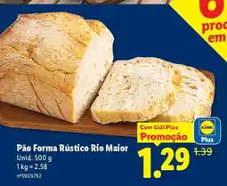 Lidl Pão Forma Rústico Rio Maior promoção