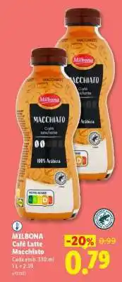 Lidl MILBONA Café Latte Macchiato promoção