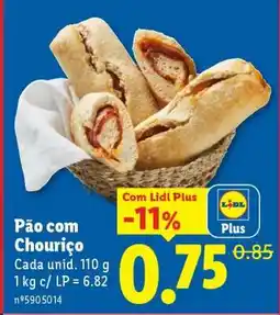 Lidl Pão com Chouriço promoção