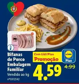Lidl Bifanas de Porco Embalagem Familiar promoção