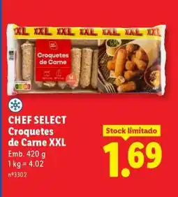Lidl CHEF SELECT Croquetes de Carne XXL promoção