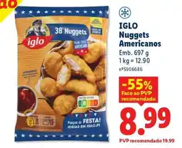 Lidl IGLO Nuggets Americanos promoção