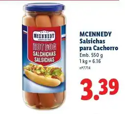 Lidl McEnnedy Salsichas para Cachorro promoção