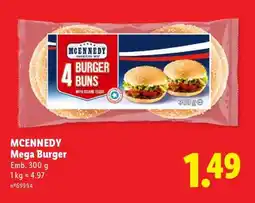 Lidl MCENNEDY Mega Burger promoção