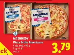 Lidl McEnnedy Pizza Estilo Americano promoção