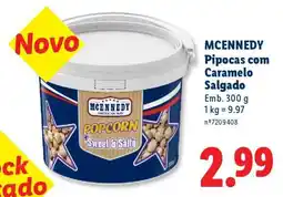 Lidl MCENNEDY Pipocas com Caramelo Salgado promoção