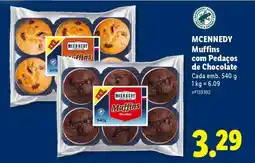 Lidl McEnnedy Muffins com Pedaços de Chocolate promoção