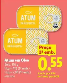 Lidl Atum em Óleo promoção
