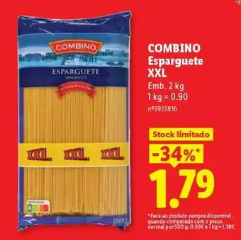 Lidl COMBINO Esparguete XXL promoção