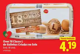 Lidl Ovos 18 Classe L promoção