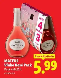Lidl MATEUS Vinho Rosé Pack promoção