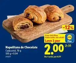 Lidl Napolitana de Chocolate promoção