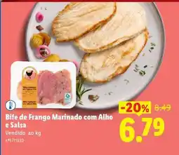 Lidl Bife de Frango Marinado com Alho e Salsa promoção