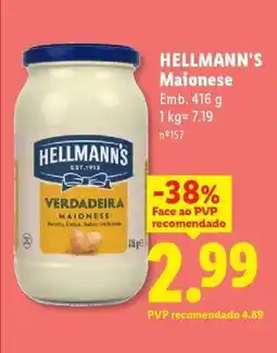 Lidl Hellmann's Maionese promoção