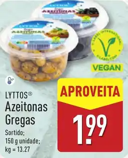 ALDI LYTTOS Azeitonas Gregas promoção