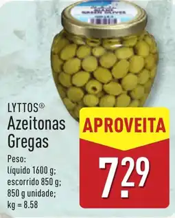 ALDI LYTTOS Azeitonas Gregas promoção