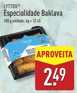 ALDI LYTTOS Especialidade Baklava promoção