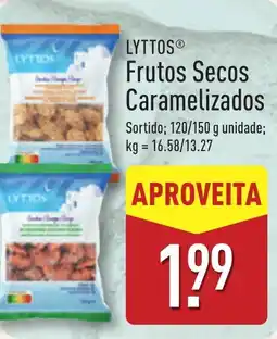 ALDI LYTTOS Frutos Secos Caramelizados promoção