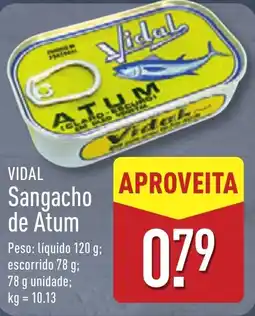 ALDI VIDAL Sangacho de Atum promoção