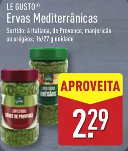 ALDI LE GUSTO Ervas Mediterrânicas promoção