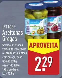 ALDI LYTTOS Azeitonas Gregas promoção