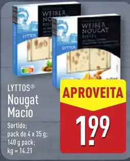ALDI LYTTOS Nougat Macio promoção