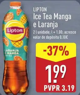 ALDI LIPTON Ice Tea Manga e Laranja promoção