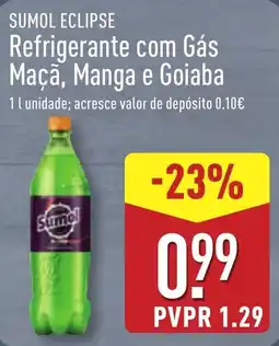 ALDI SUMOL ECLIPSE Refrigerante com Gás Maçã, Manga e Goiaba promoção