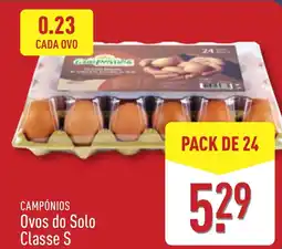 ALDI CAMPÓNIOS Ovos do Solo Classe S promoção