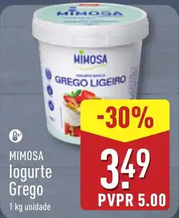 ALDI MIMOSA logurte Grego promoção