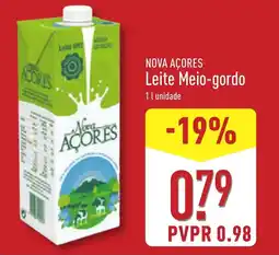 ALDI NOVA AÇORES Leite Meio-gordo promoção