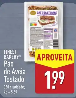 ALDI FINEST BAKERY Pão de Aveia Tostado promoção