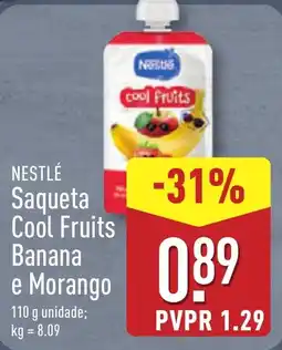 ALDI NESTLÉ Saqueta Cool Fruits Banana e Morango promoção