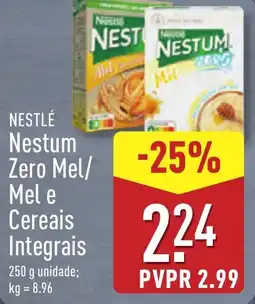 ALDI NESTLÉ Nestum Zero Mel/ Mel e Cereais Integrais promoção