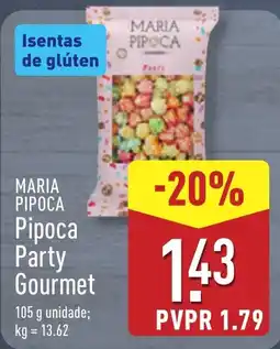 ALDI MARIA PIPOCA Pipoca Party Gourmet promoção