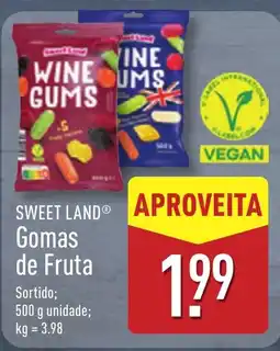 ALDI SWEET LAND Gomas de Fruta promoção