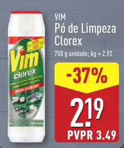 ALDI VIM Pó de Limpeza Clorex promoção